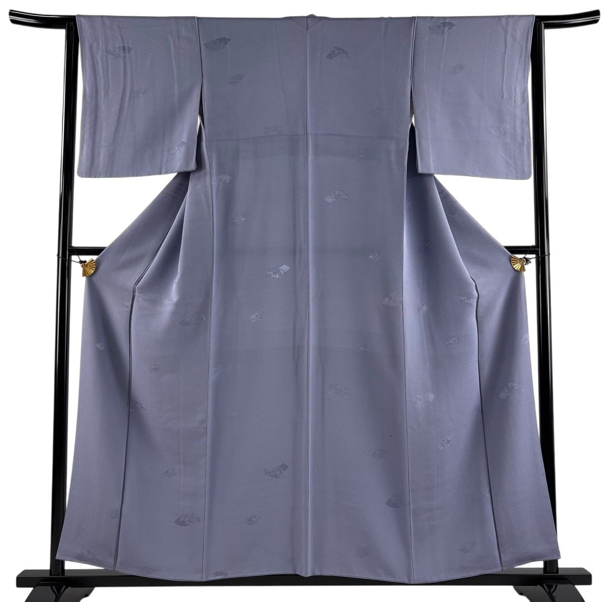 色無地 身丈157.5cm 裄丈63cm S 袷 地紋 薄紫 正絹 優品｜中古・古着