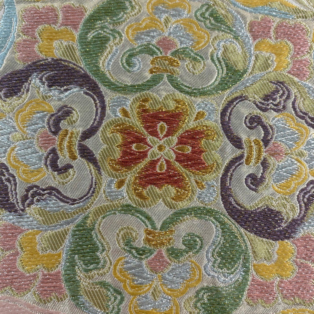 袋帯 秀品 華文 葡萄唐草 金銀糸 箔 金色 六通 正絹｜中古・古着