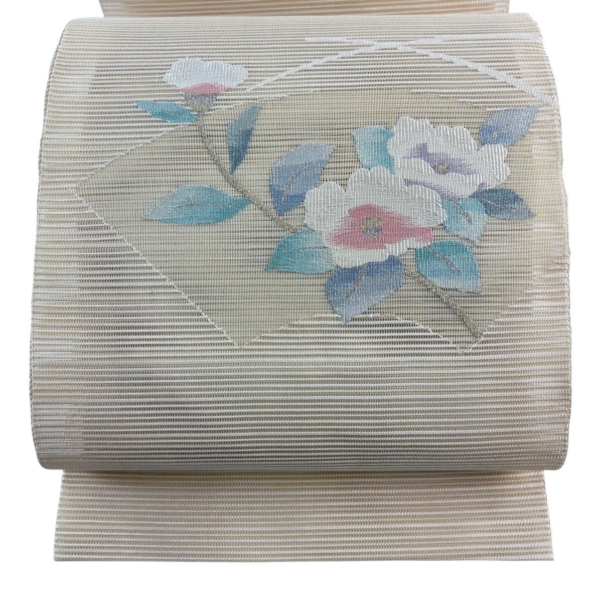 美品】 名古屋帯 秀品 夏帯 絽 八寸名古屋帯 松葉仕立て トンネル
