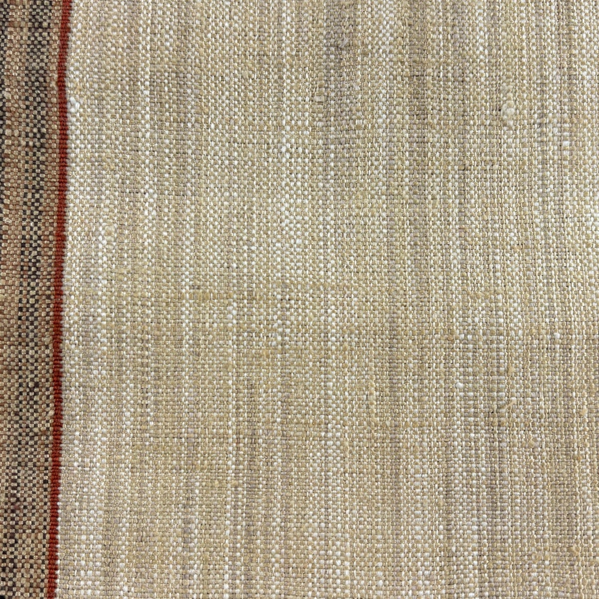美品】 名古屋帯 秀品 八寸名古屋帯 縞 ベージュ 正絹｜中古・古着