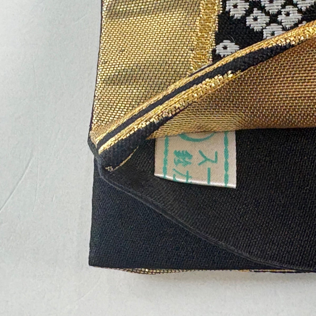 袋帯 秀品 鈴乃屋 華文 束ね熨斗 金糸 箔 金色 六通 正絹｜中古・古着