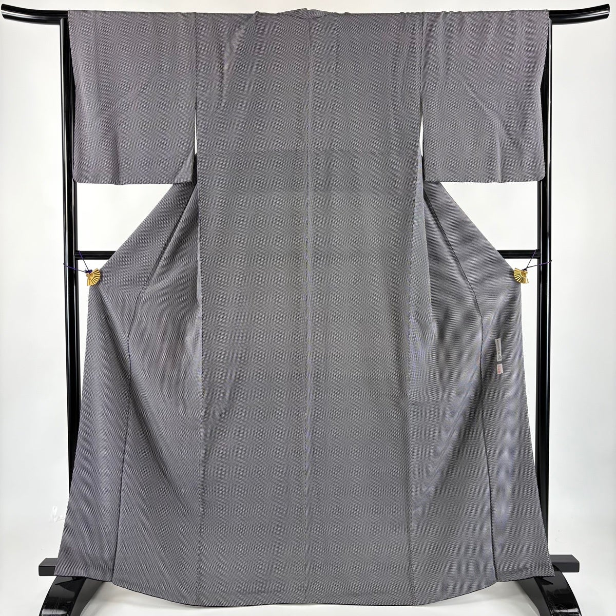 美品】 江戸小紋 身丈165cm 裄丈66cm M 袷 五嶋敏太郎 袋帯セット 落款