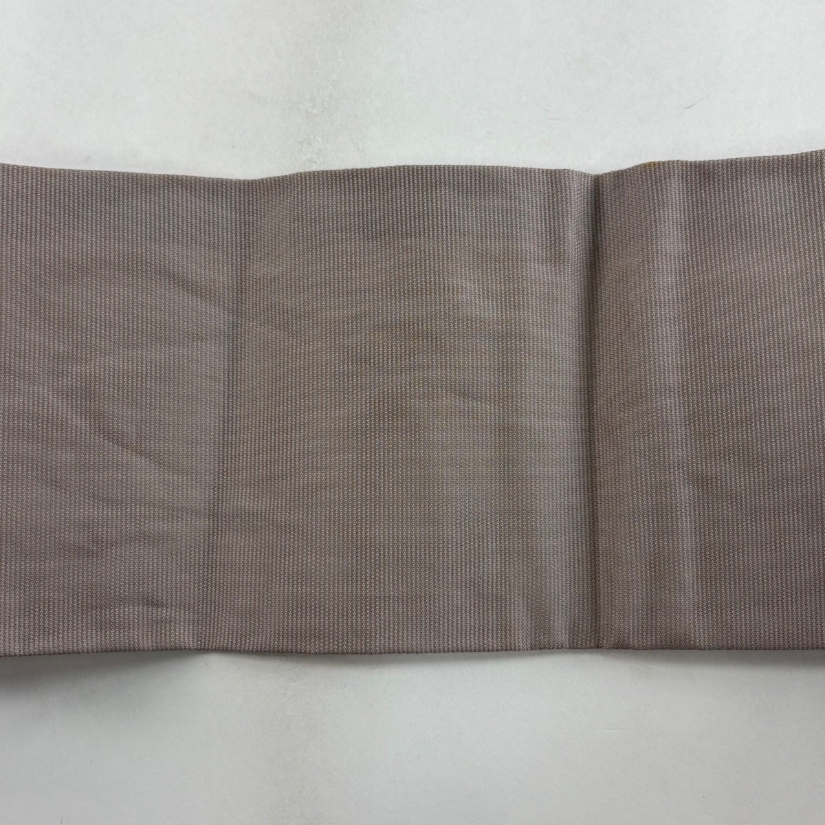 名古屋帯 秀品 夏帯 紗 桔梗 女郎花 銀糸 箔 灰紫 正絹｜中古・古着
