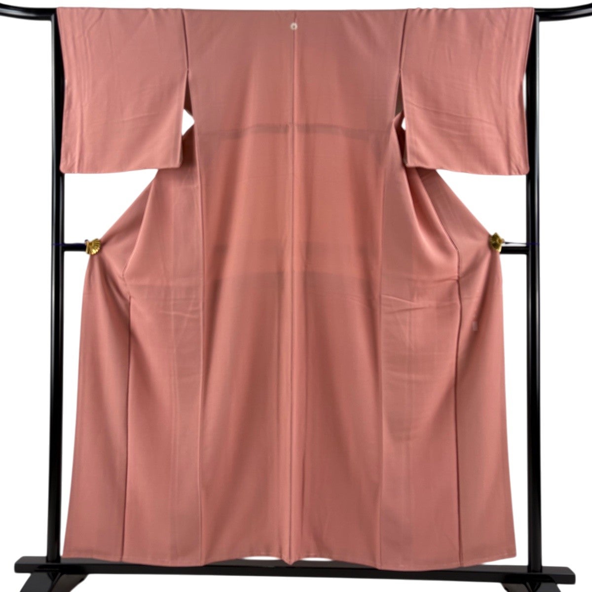 30%OFF 色無地 身丈155.5cm 裄丈66cm M 袷 東藤岳 落款あり ピンク