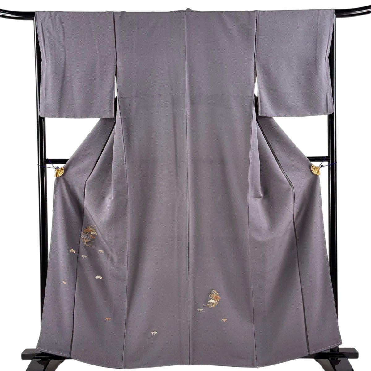 の*こ様 【美品】付下げ 気品纏う草花意匠　丈164.5cm裄丈68.5cm22 付下げ 身丈161cm 裄丈66cm M 袷 華文 草花 箔 刺繍 緑 正絹 名品