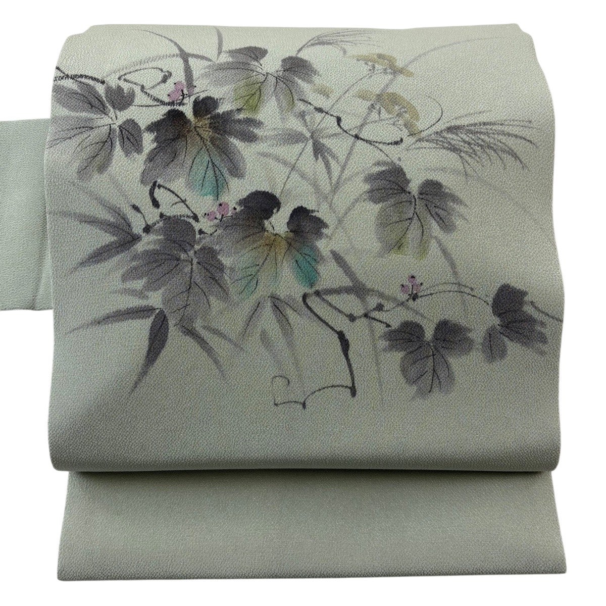 50%OFF 和装バッグ 逸品 OKAJIMA セミフォーマル 象 草花 金彩 縮緬