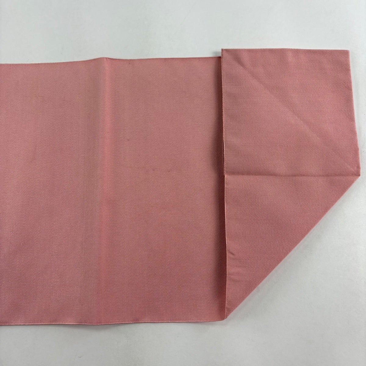名古屋帯 秀品 八寸名古屋帯 松葉仕立て 霞 金銀糸 ピンク 正絹｜中古