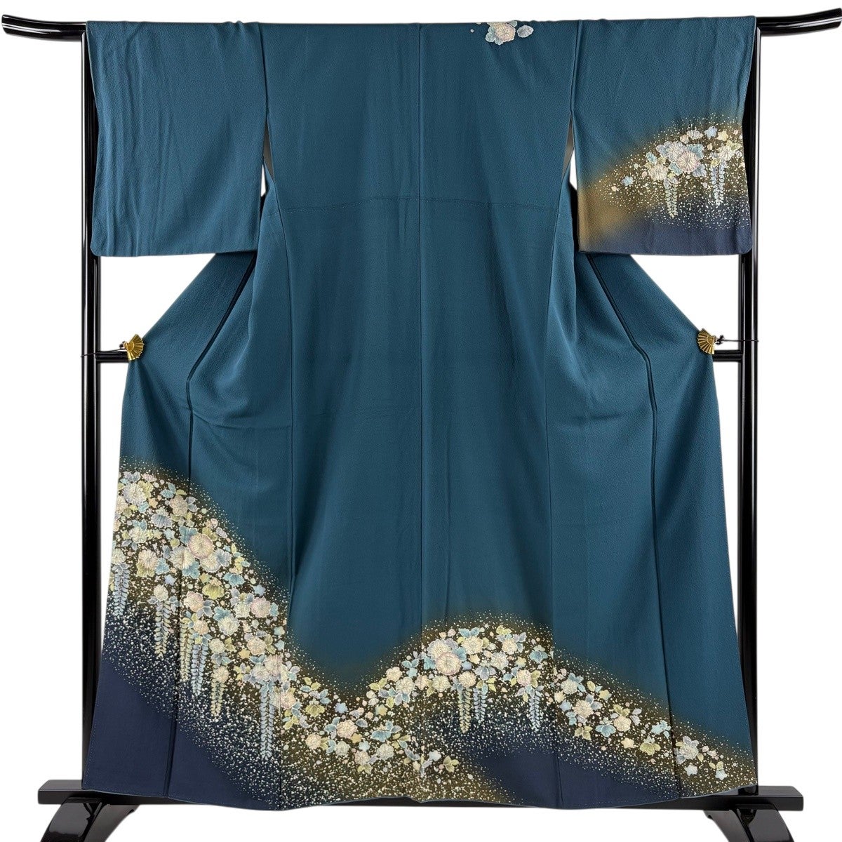 訪問着 身丈159.5cm 袷 M 裄丈65.5cm 正絹 裄丈64.5cm ぼかし 名品