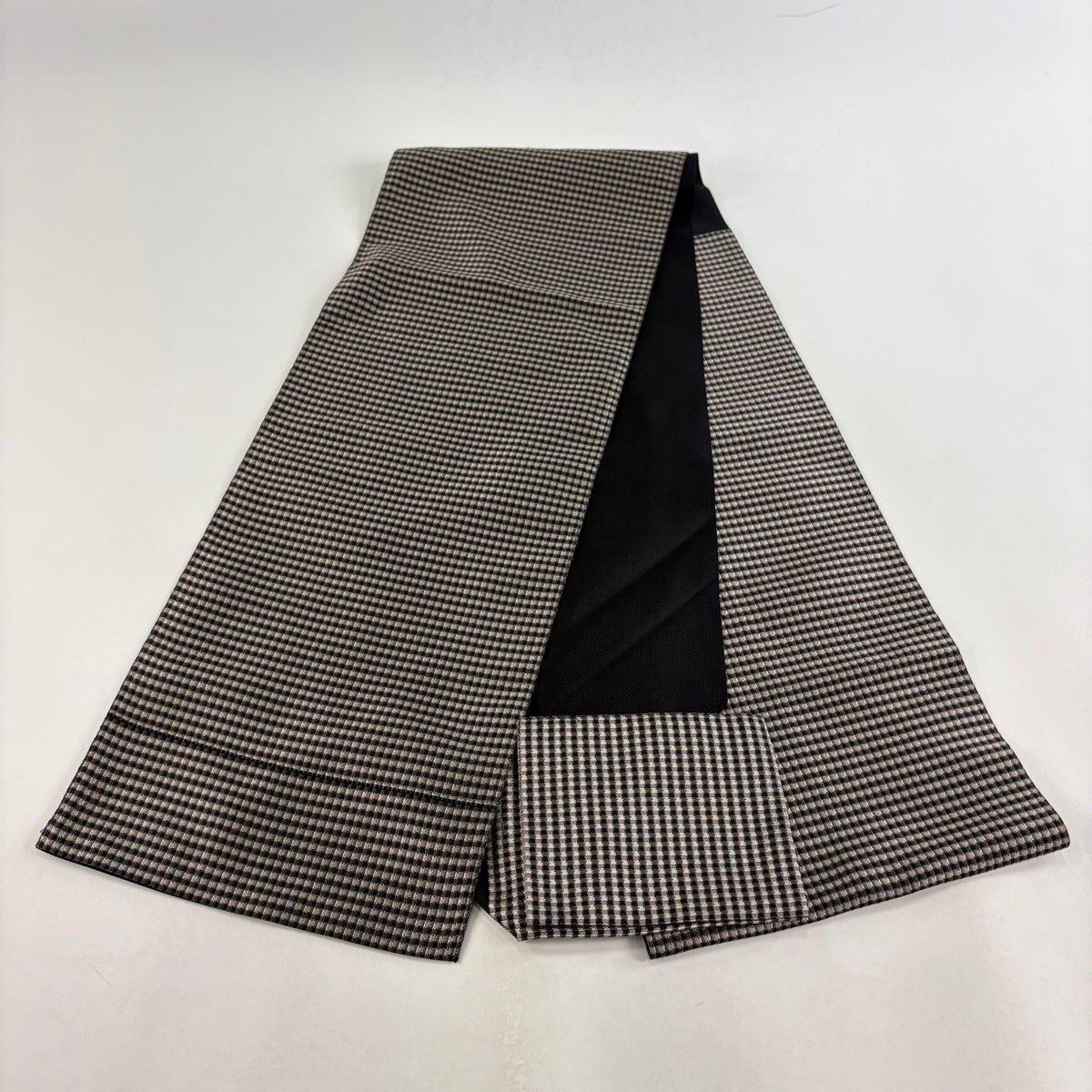 美品】 名古屋帯 秀品 証紙あり 八寸名古屋帯 松葉仕立て 博多織 格子