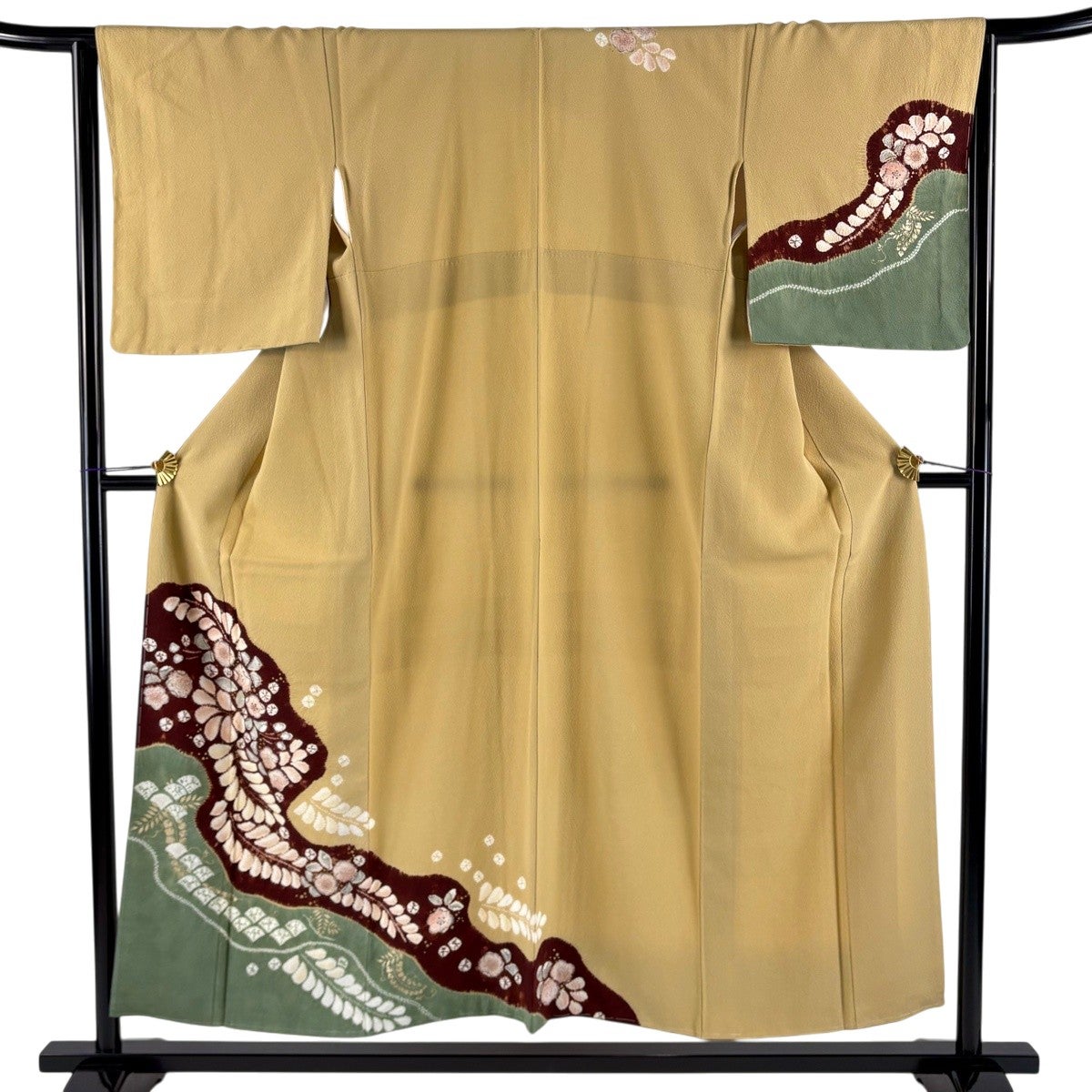 訪問着フルセット 金彩　そごう、鈴乃屋扱い　身丈160cm 裄丈64cm 美品】 訪問着 身丈154cm 裄丈65cm M 袷 鈴乃屋 辻が花 金彩 染め分け