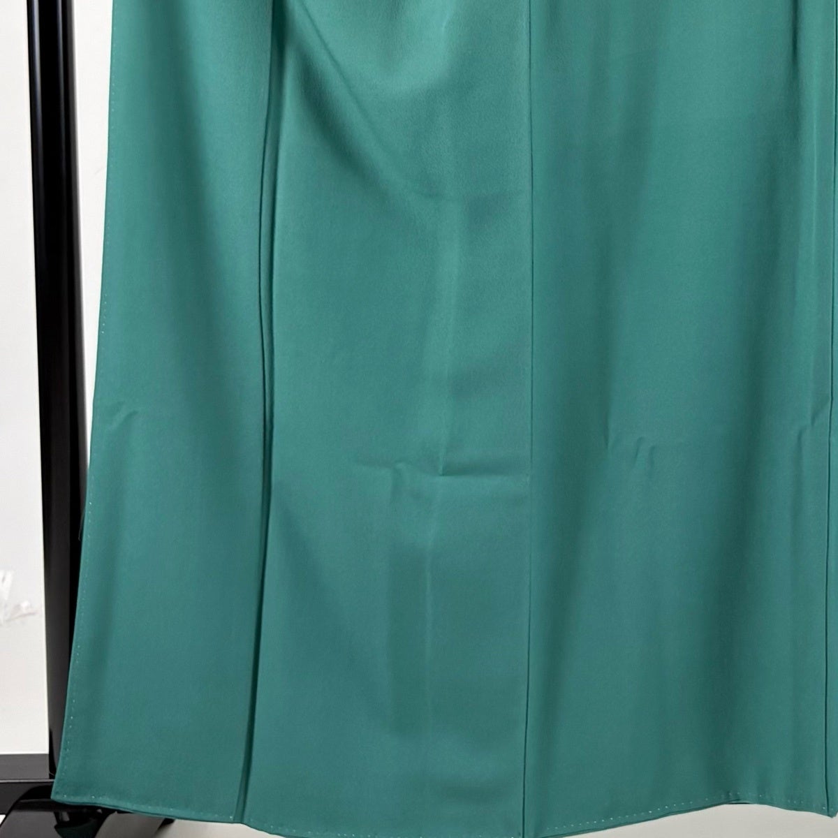 色無地 身丈158.5cm 裄丈64cm M 袷 斉藤三才 落款あり 緑 正絹 名品 一
