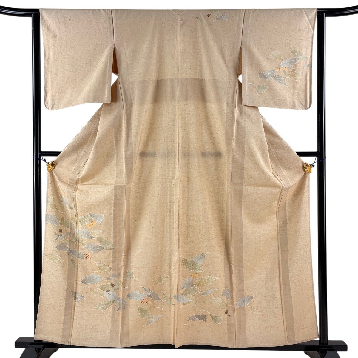 訪問着 美品 秀品 身丈164cm 裄丈67cm 正絹 【中古】 訪問着 身丈161cm 裄64cm レディース 袷 風景画 裄Mサイズ 秋冬春用