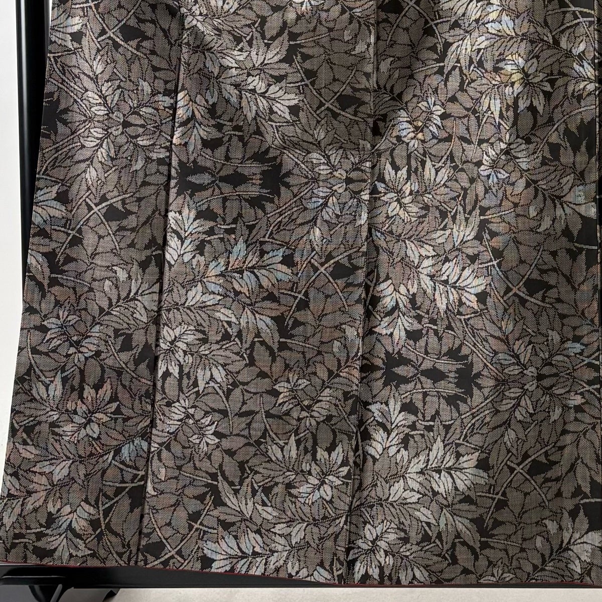 美品】 大島紬 身丈160.5cm 裄丈65cm M 袷 名古屋帯セット 純泥染 証紙