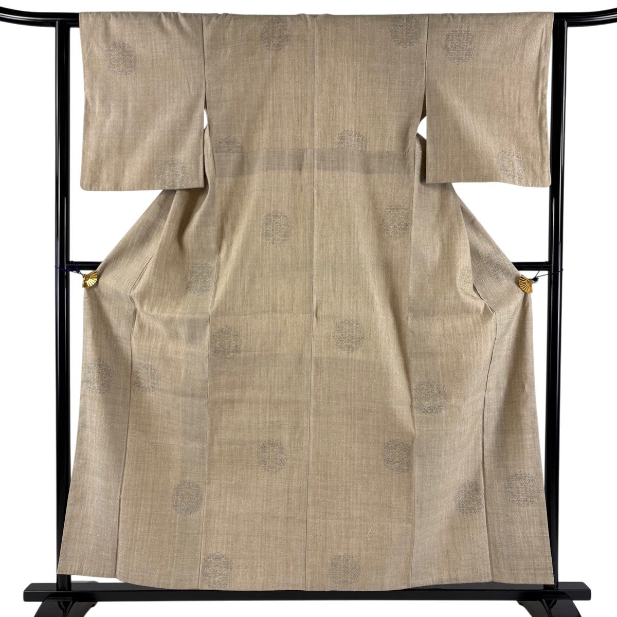 【美品】 結城紬 身丈158.5cm 裄丈62cm 正絹 逸品 【中古】 反物 逸品 本場結城紬 奥順 証紙 紺色 正絹｜中古・古着・リサイクル