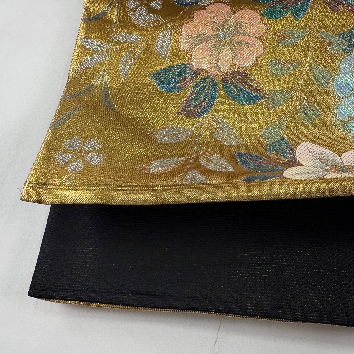 袋帯 秀品 振袖向き 桜 箔 金糸 金色 六通 正絹｜中古・古着