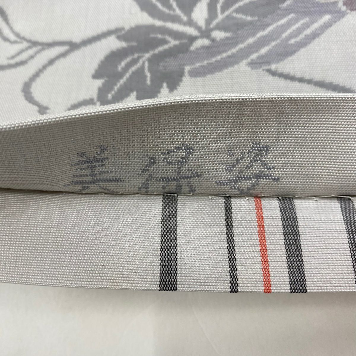 袋名古屋帯 美品 秀品 美保姿 葡萄唐草 鳥 灰色 正絹｜中古・古着