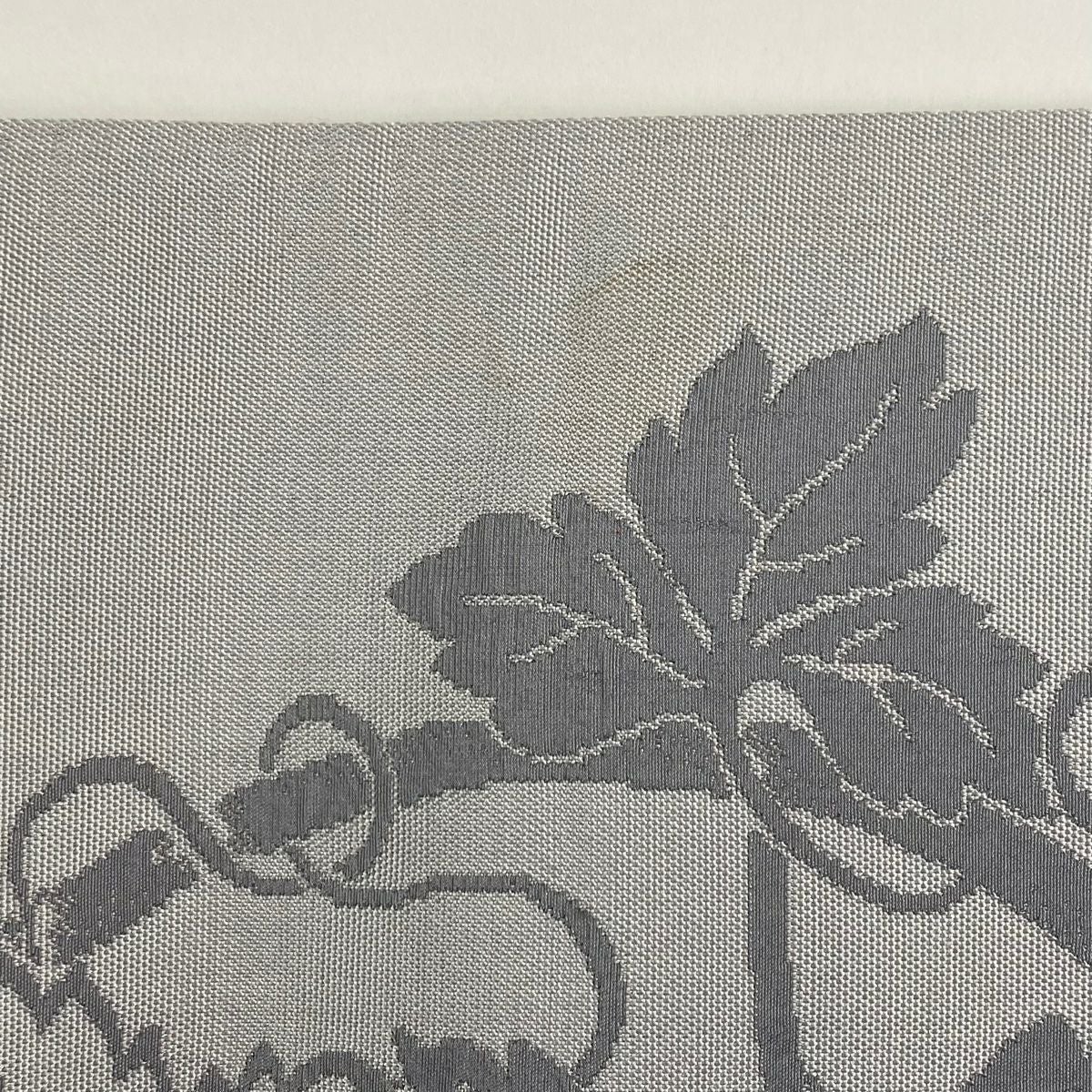 袋名古屋帯 美品 秀品 美保姿 葡萄唐草 鳥 灰色 正絹｜中古・古着
