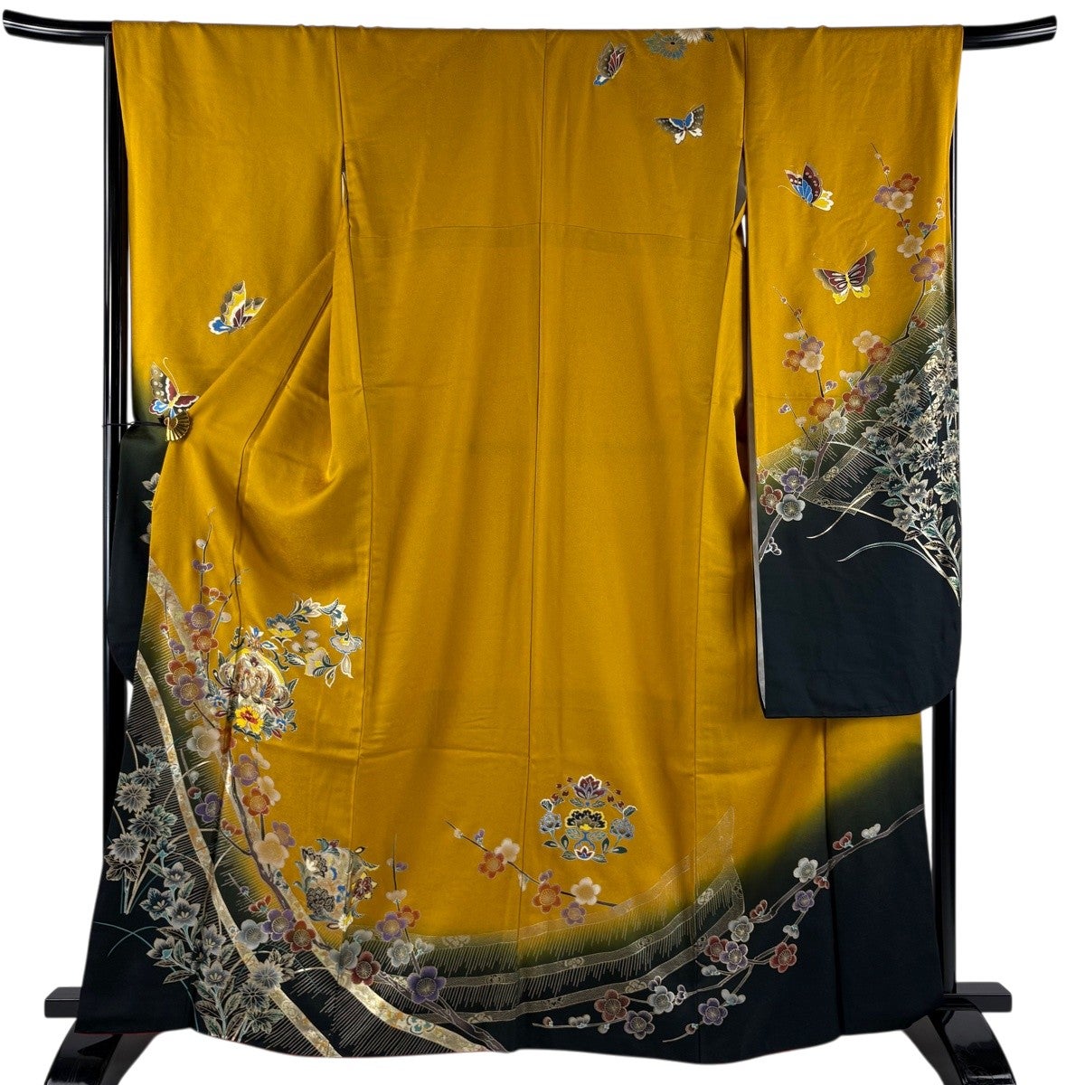 振袖 身丈165cm 裄丈67.5cm 正絹 秀品 振袖 身丈165cm 袷 サーモン 鞠 赤紫