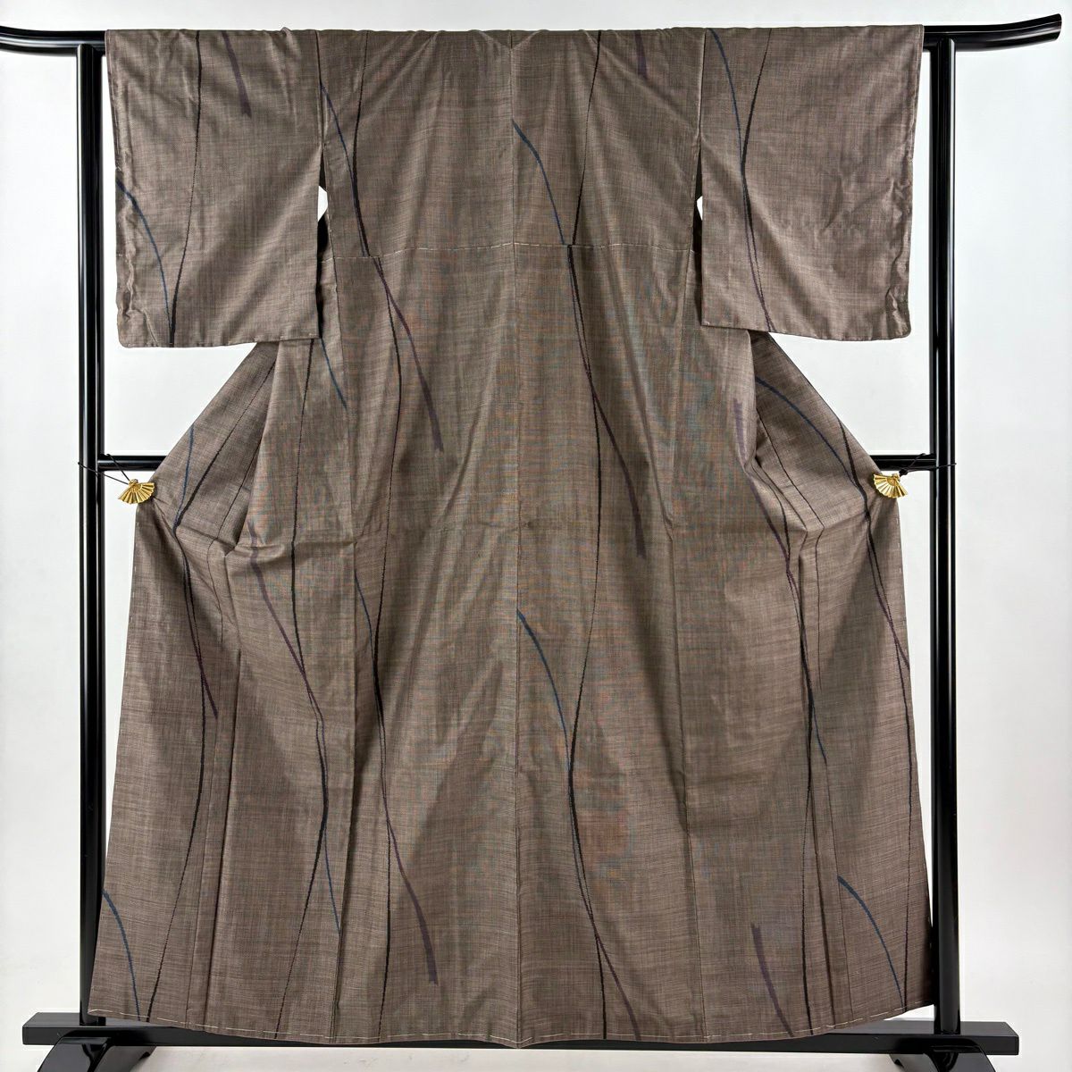 大島紬 身丈159cm 裄丈64cm 正絹 名品 【中古】 美品 大島紬 身丈159cm 裄丈64cm M 袷 袋帯セット 純泥染 証紙あり