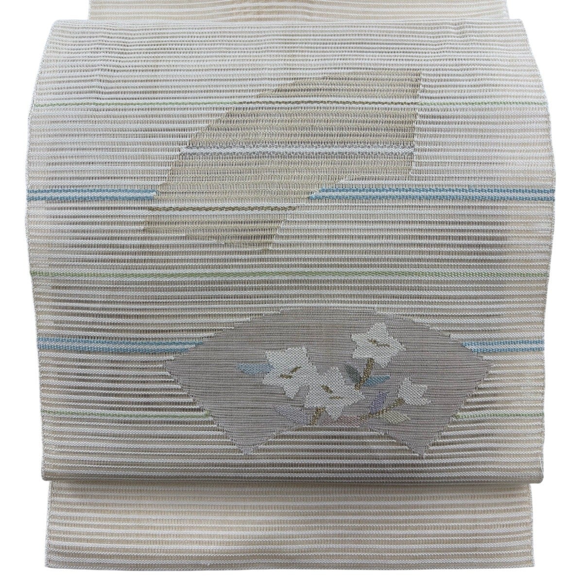 逸品 渡文 真綿帯 八寸名古屋帯 松葉仕立て 正絹 渡文 八寸