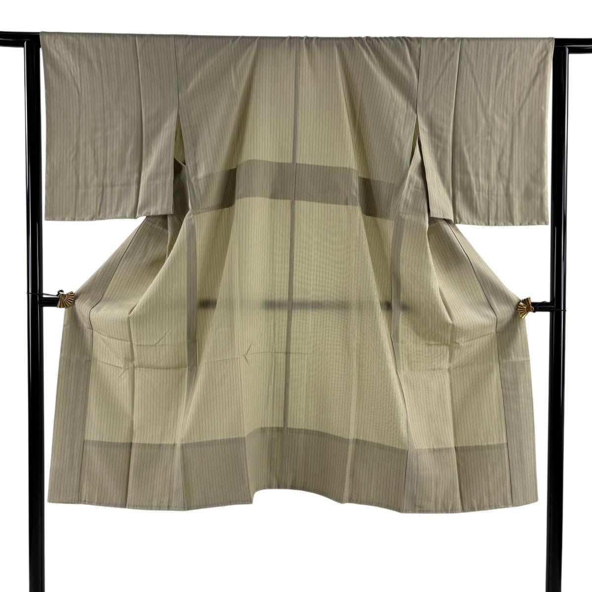 道行 身丈90cm 裄丈66.5cm 正絹 秀品 【中古】 美品 道行 身丈90cm 裄丈65cm M 和装コート 角衿 格子 紫 正絹 秀品