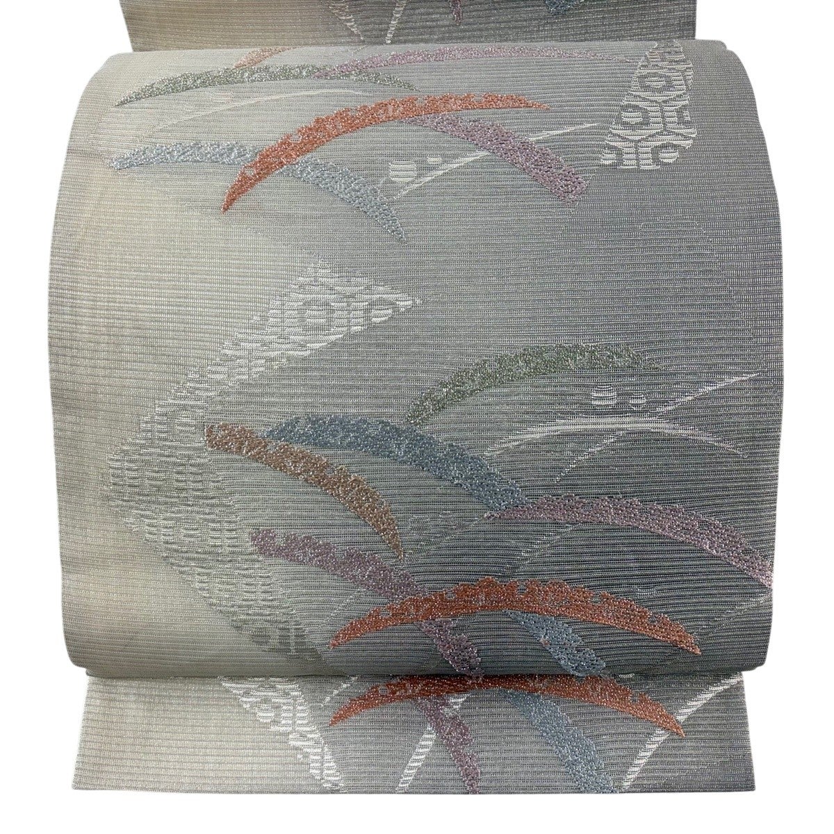 袋帯 秀品 夏帯 露芝 箔 クリーム 六通 正絹｜中古・古着・リサイクル