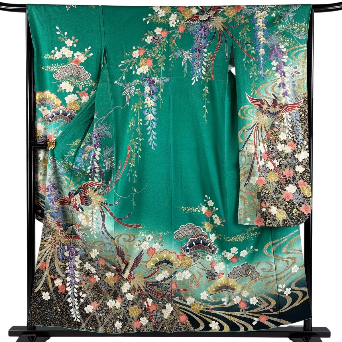 振袖 身丈156cm 裄丈63.5cm 正絹 秀品 【中古】 振袖 身丈156.5cm 裄丈65cm 正絹 秀品 【中古】の通販 by バイセル