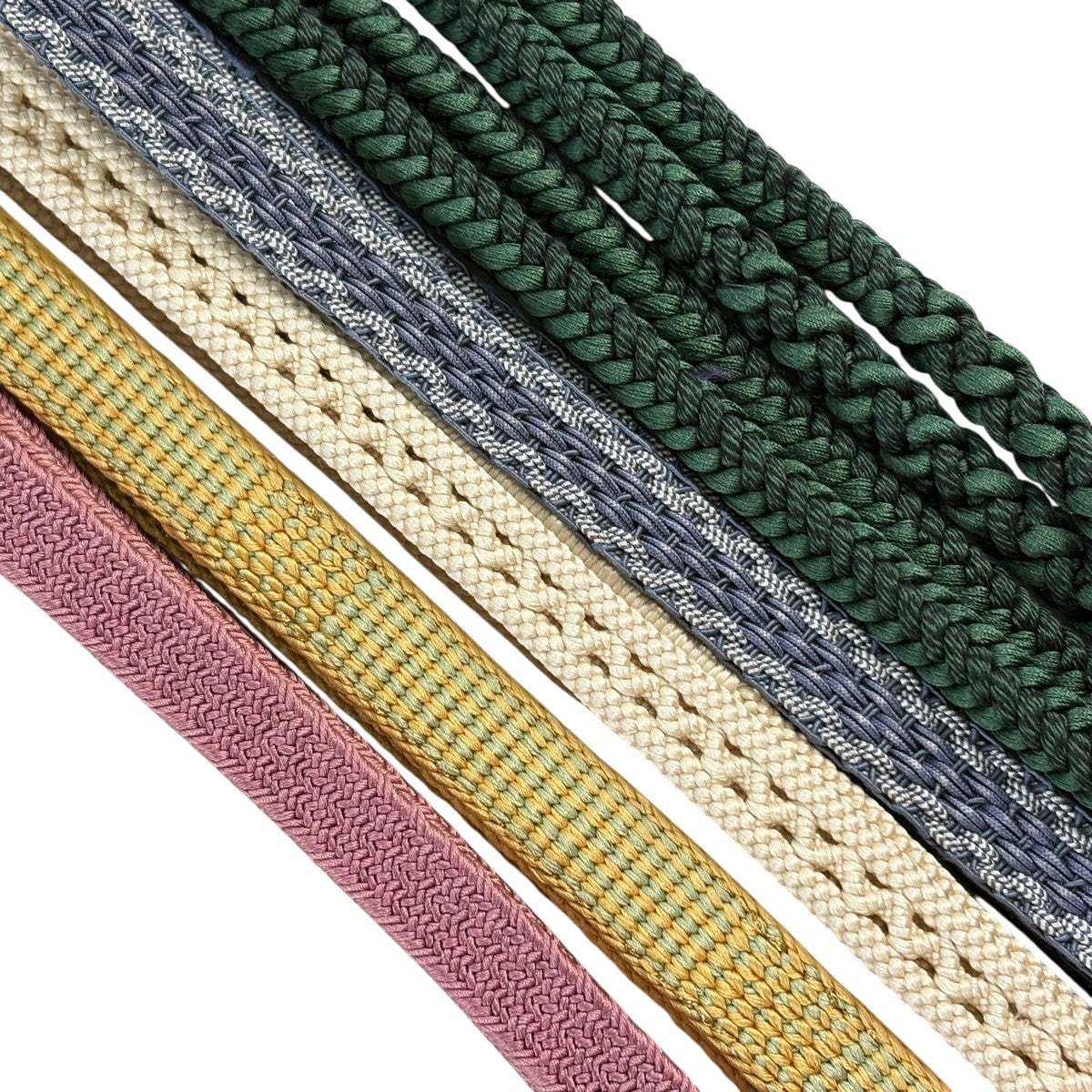 帯締め 優品 帯締め5本セット 深緑 正絹 和装小物｜中古・古着