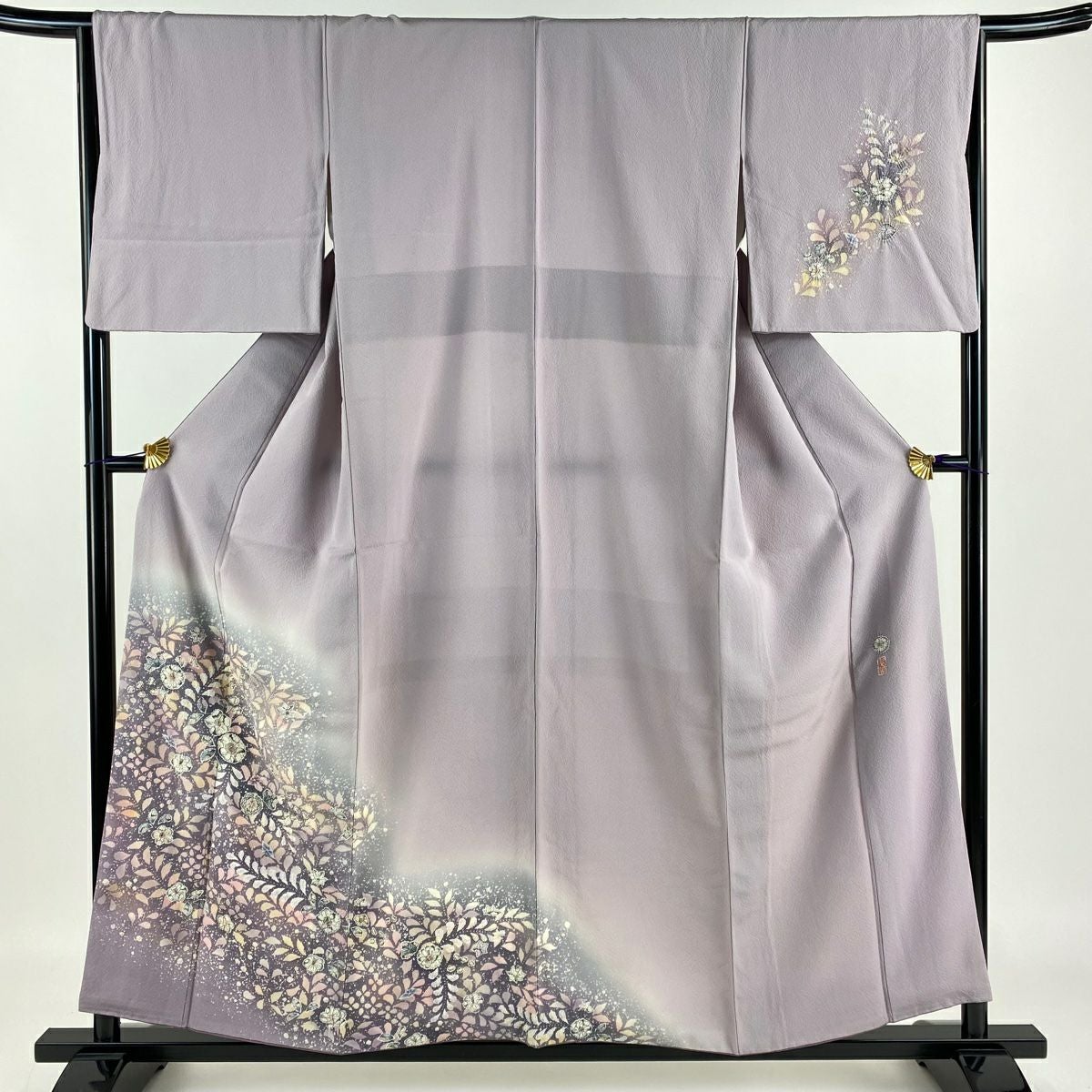 付下げ 身丈156cm 裄丈65.5cm M 袷 翠山工房 やまと 落款あり 辻が花