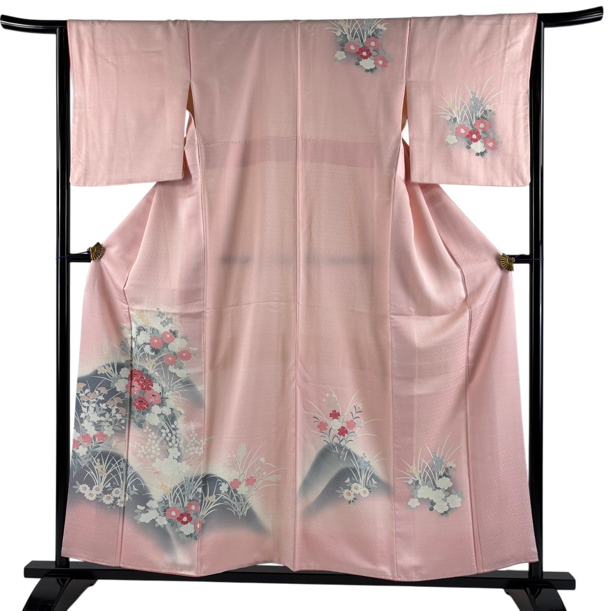 美品】 付下げ 身丈161cm 裄丈65cm M 袷 加藤唐九郎 落款あり 霞