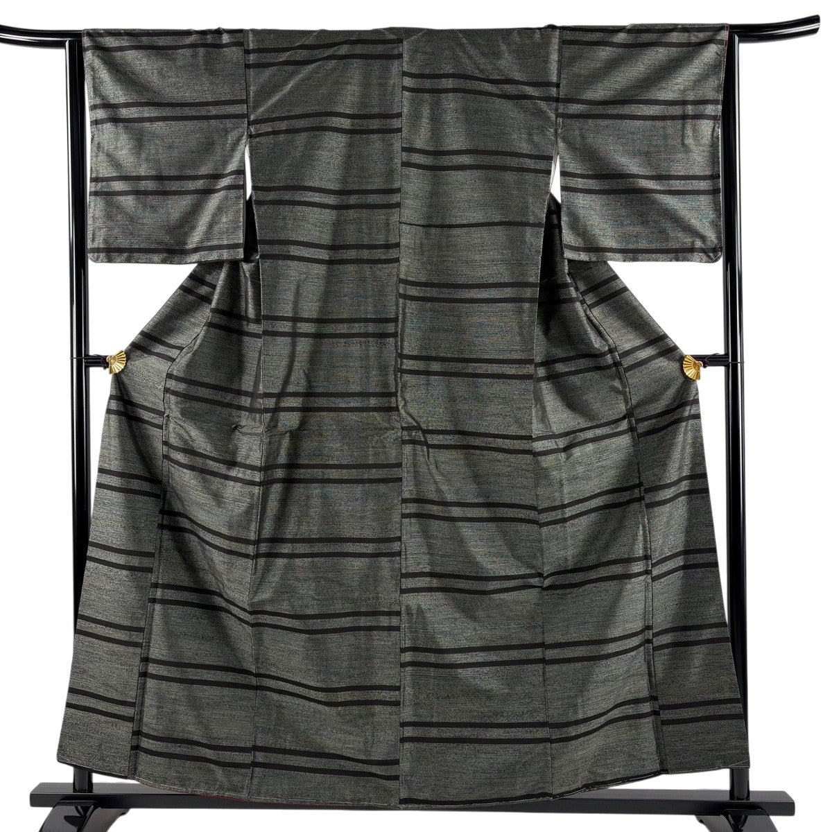 【美品】 大島紬 身丈165cm 裄丈64.5cm 正絹 名品 【中古】 美品】 大島紬 身丈165.5cm 裄丈63cm S 袷 インド野蚕糸 やまと 証紙