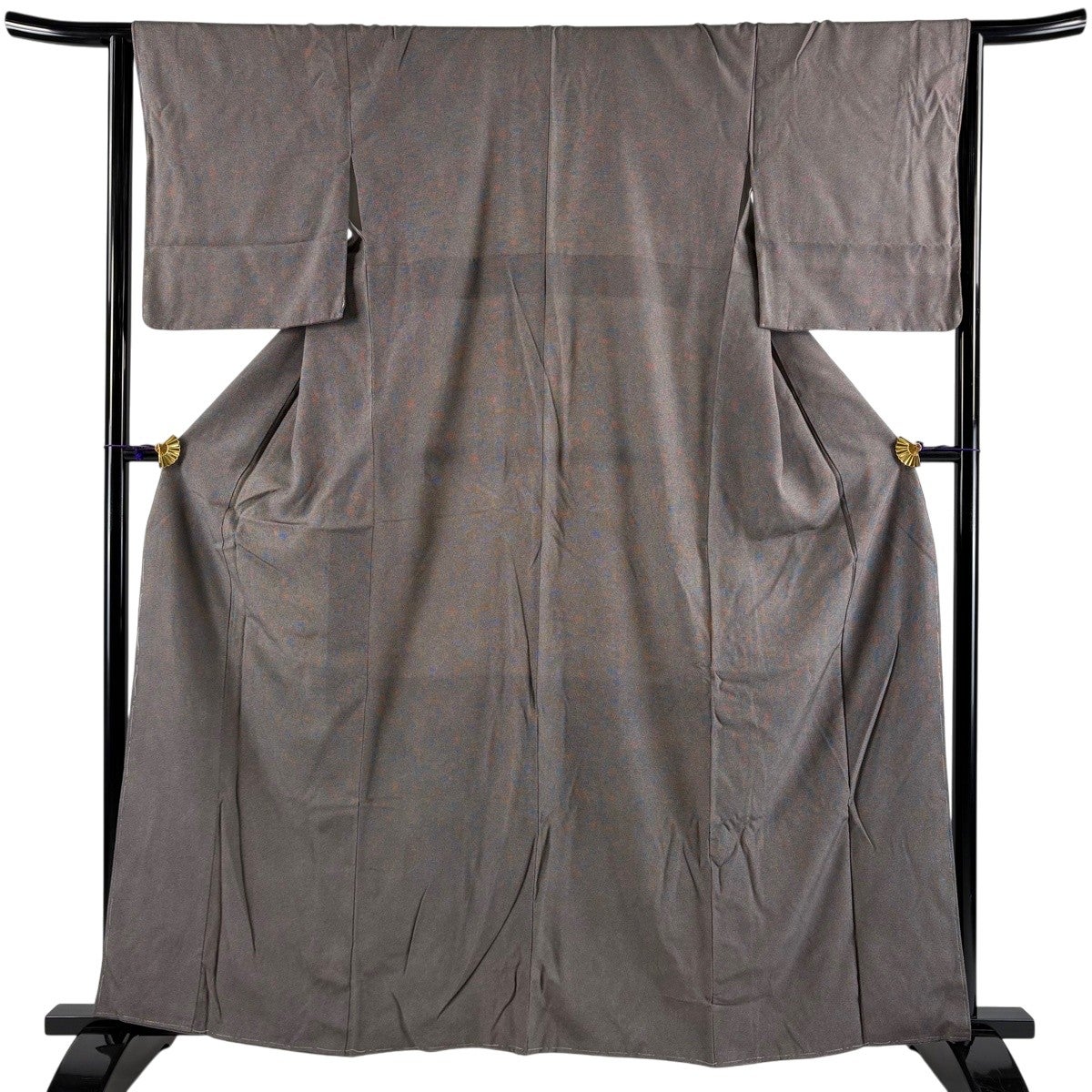 美品】 江戸小紋 身丈162cm 裄丈65cm M 袷 名古屋帯セット 万筋 茶色