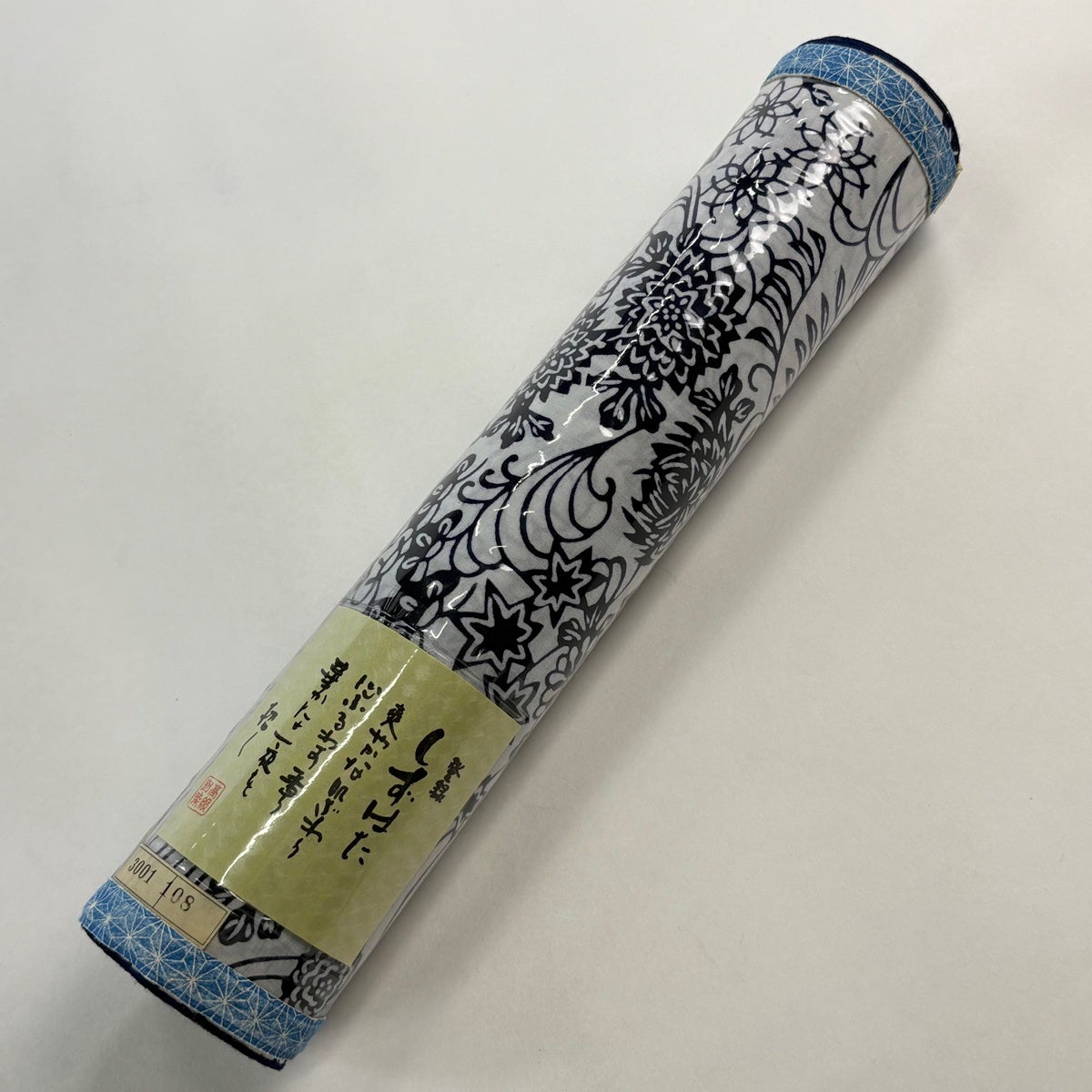 反物 優品 浴衣 草花 波 白 綿｜中古・古着・リサイクル着物通販