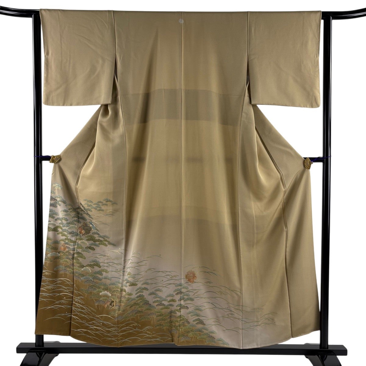 黒留袖 美品 秀品 身丈157.5cm 裄丈63cm 正絹 中古 黒留袖 身丈