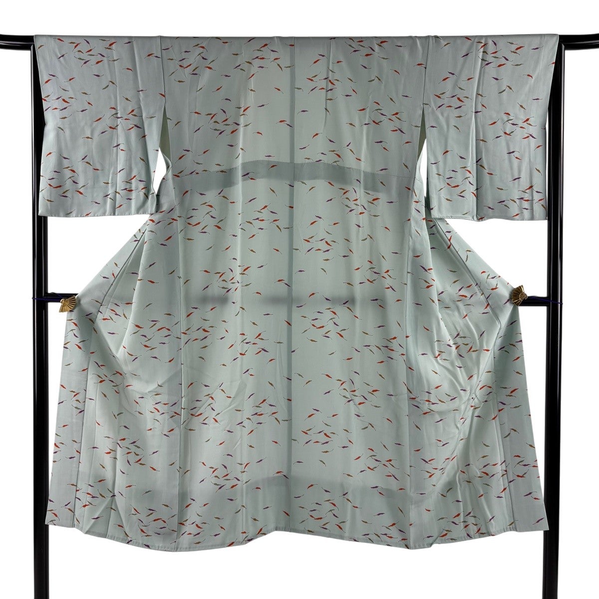 長襦袢 身丈123cm 裄丈64cm M うさぎ 地紋 薄紫 正絹 美品 秀品|中古