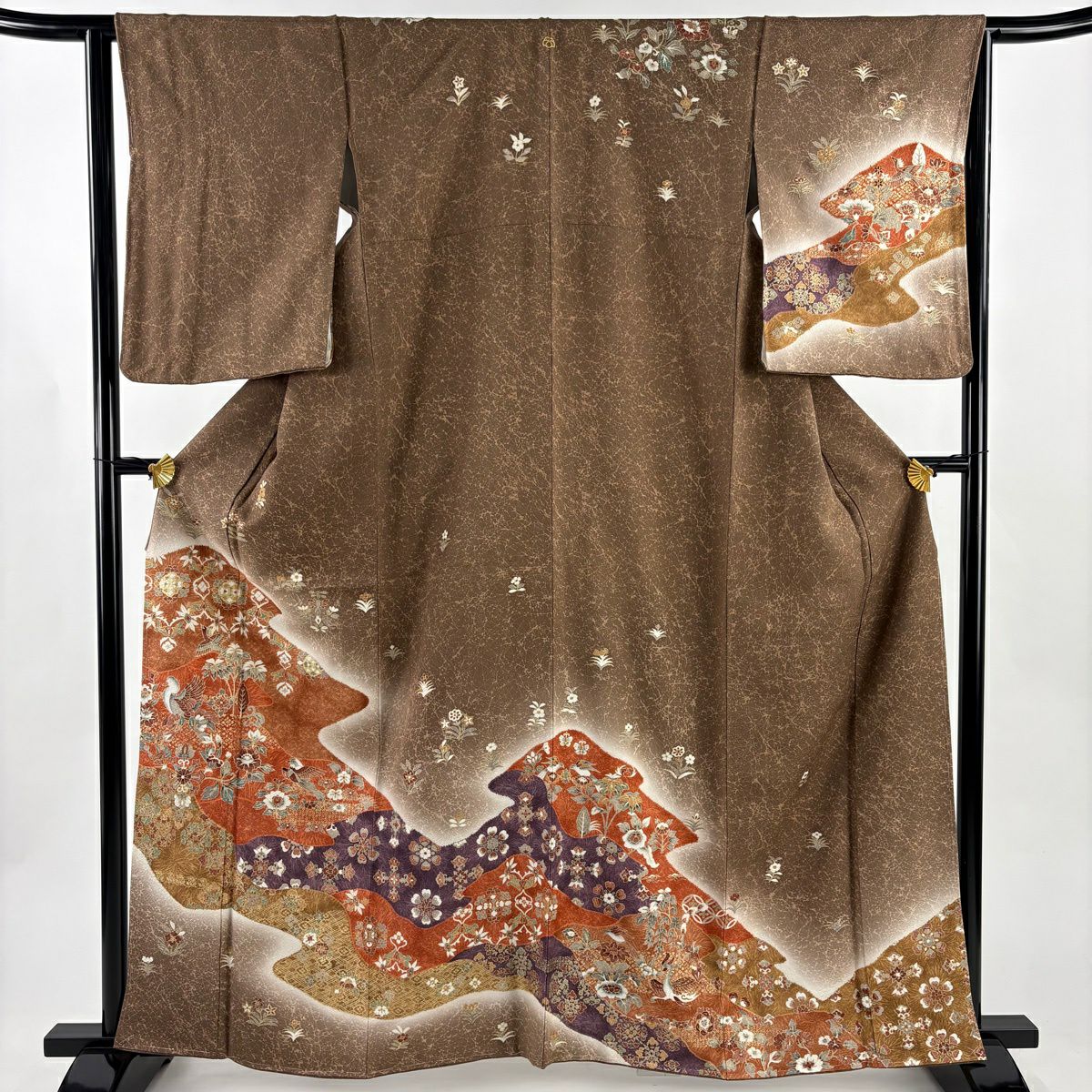 訪問着 逸品 身丈164cm 裄丈69cm 正絹 【中古】 rr0524b_1.jpg