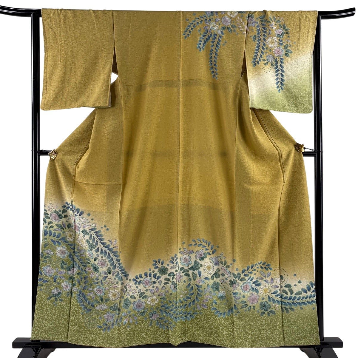50%OFF 【美品】 訪問着 身丈159.5cm 裄丈65.5cm M 袷 辻が花 ぼかし