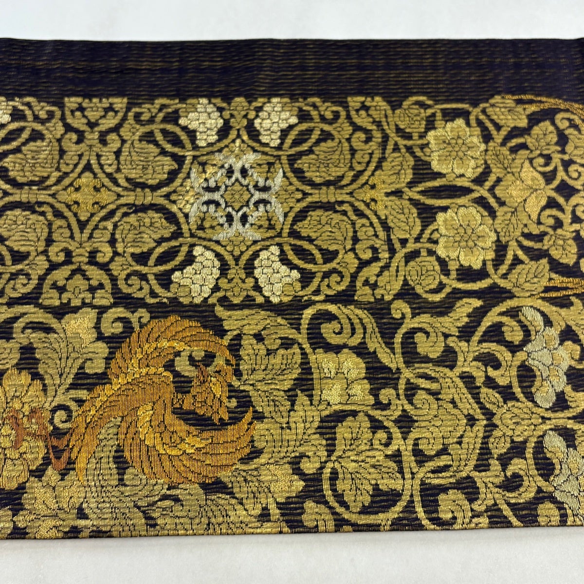 40%OFF 【美品】 袋帯 逸品 紋屋井関 落款あり 御寮織 鳳凰 花唐草 箔