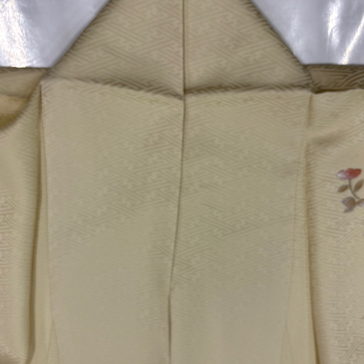 美品】 付下げ 身丈159cm 裄丈63cm S 袷 鏡裏文 草花 金銀彩 ぼかし 薄