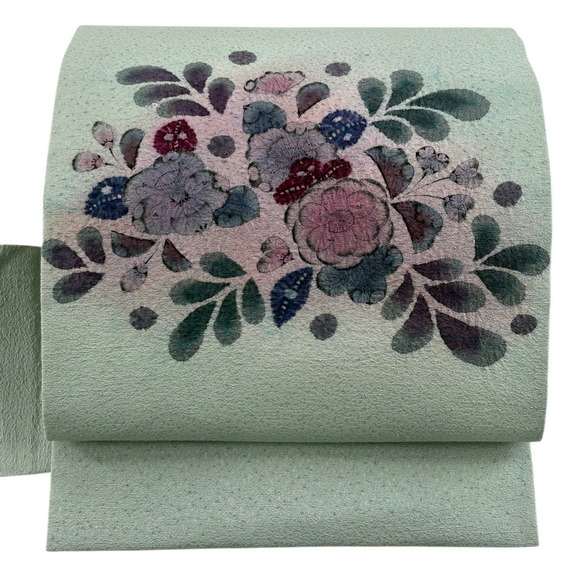 美品】 名古屋帯 名品 辻が花柄 薄緑 正絹｜中古・古着・リサイクル