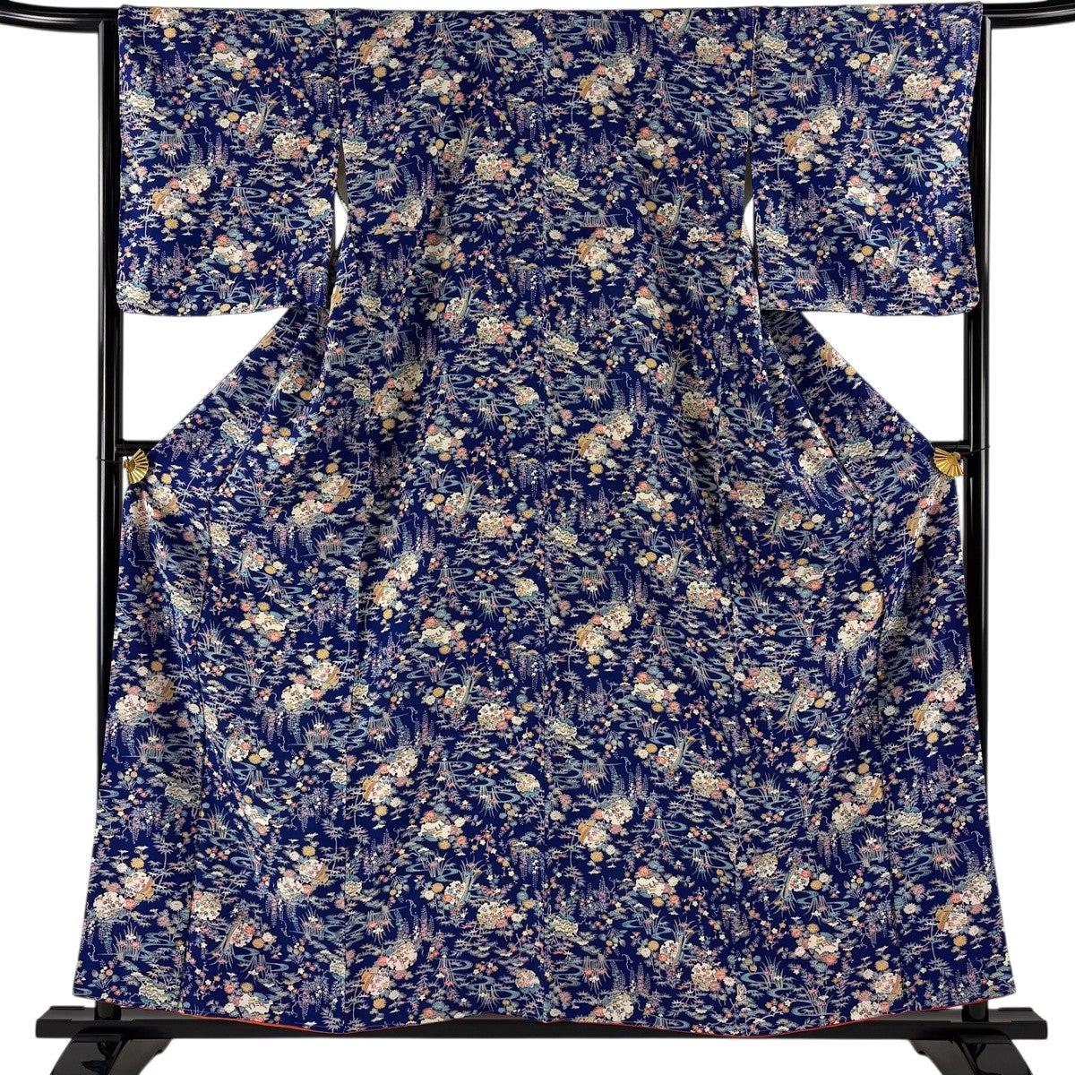 小紋 身丈159.5cm 裄丈65cm 正絹 優品 - 美品 小紋 身丈159.5cm 裄丈