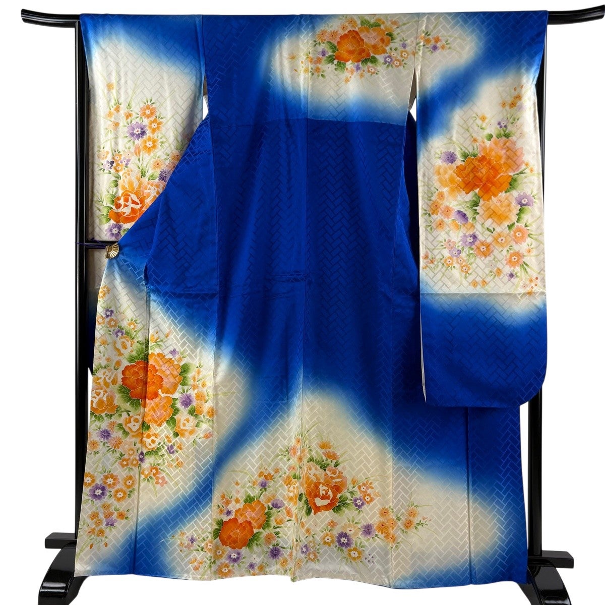 振袖 美品 逸品 身丈162.5cm 裄丈68cm 正絹 【中古】 振袖 中古 着物 単品 販売 正絹 成人式 格安 美品 リサイクル 仕立て