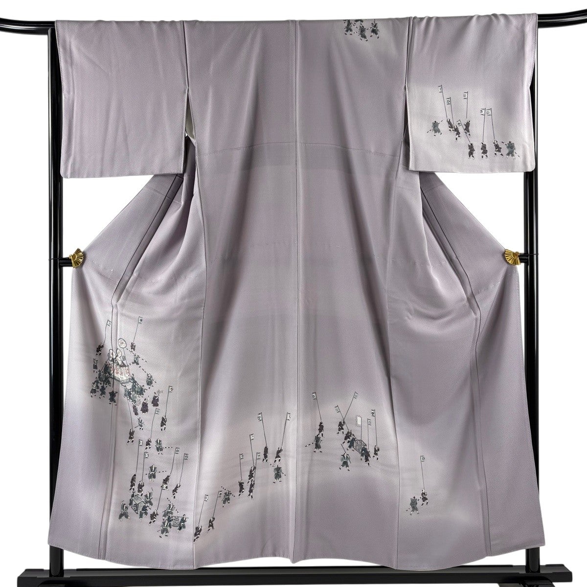 訪問着 美品 名品 身丈159cm 裄丈64.5cm 正絹 【中古】 美品】 訪問着 身丈159cm 裄丈66.5cm M 袷 落款あり 枝花 草花 ぼかし