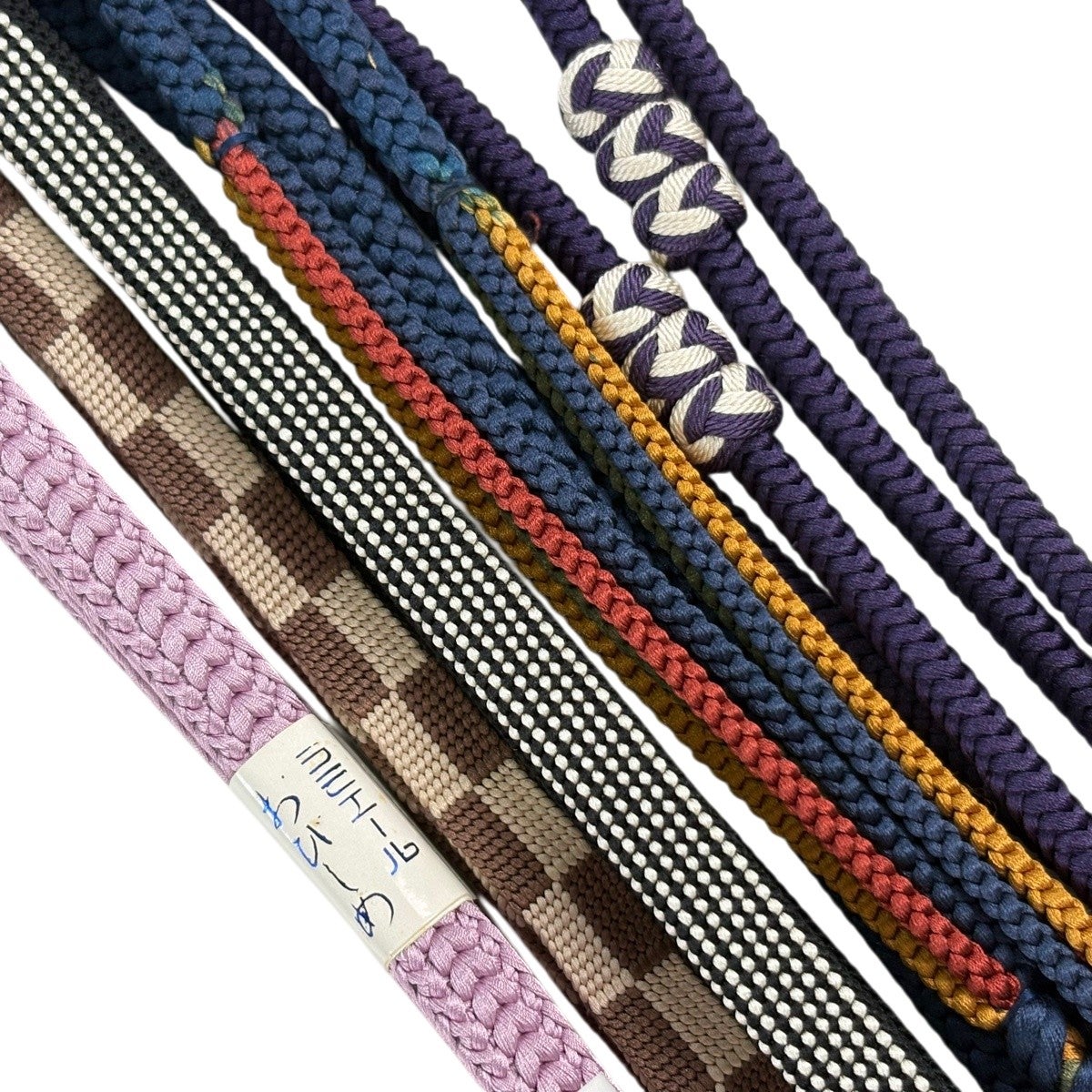 30%OFF 帯締め 優品 帯締め5本セット 黒 正絹 和装小物 K30｜中古