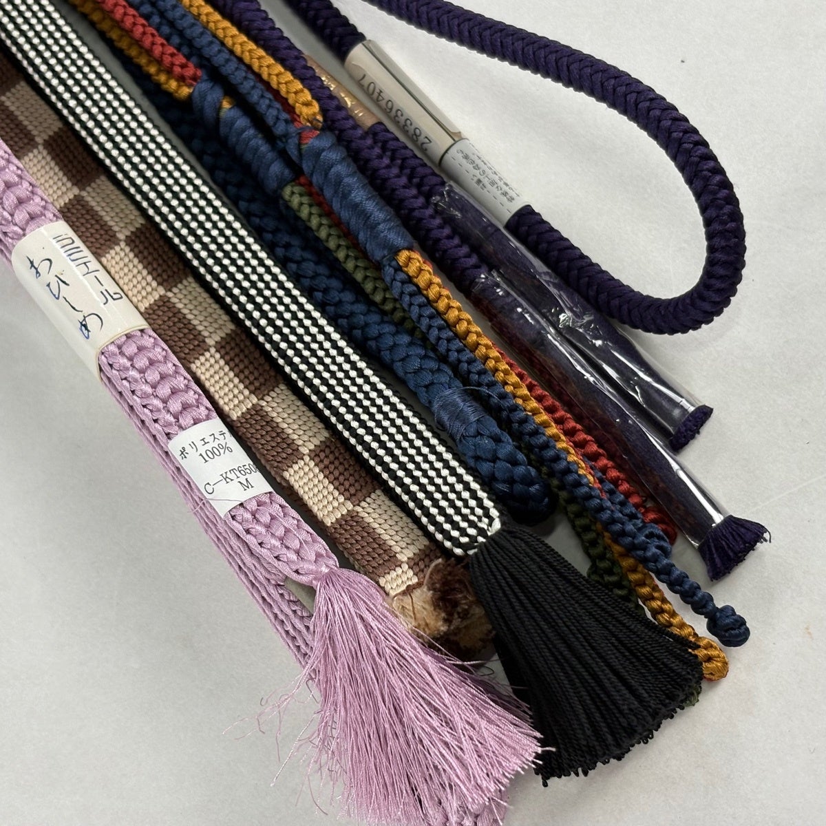 帯締め 優品 帯締め5本セット 黒 正絹 和装小物｜中古・古着