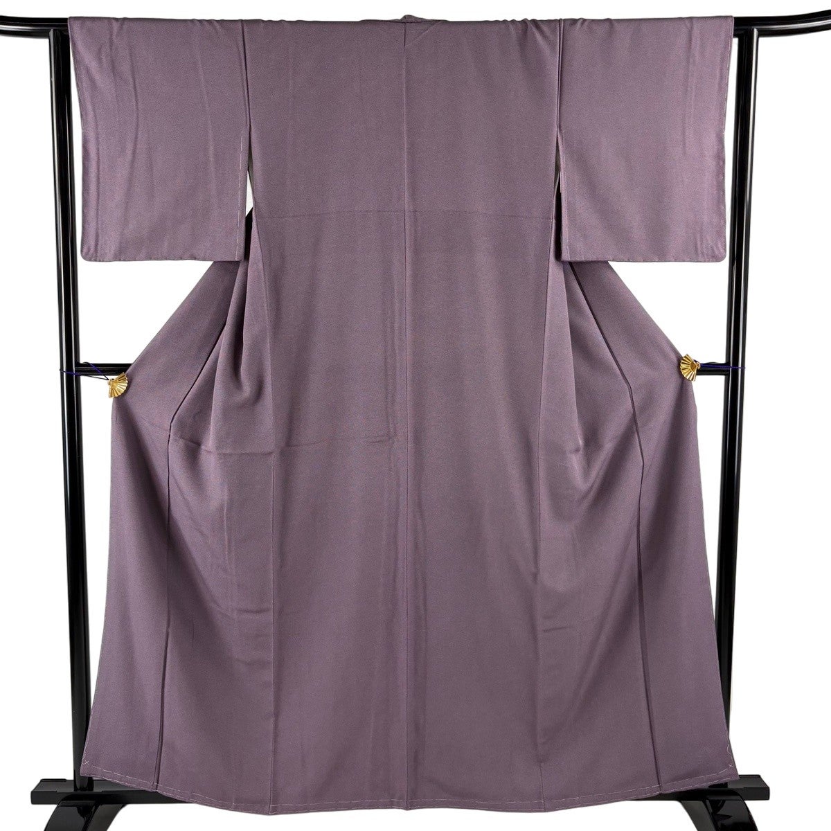 美品】 江戸小紋 身丈159.5cm 裄丈63cm S 袷 鮫 紫 正絹 秀品｜中古