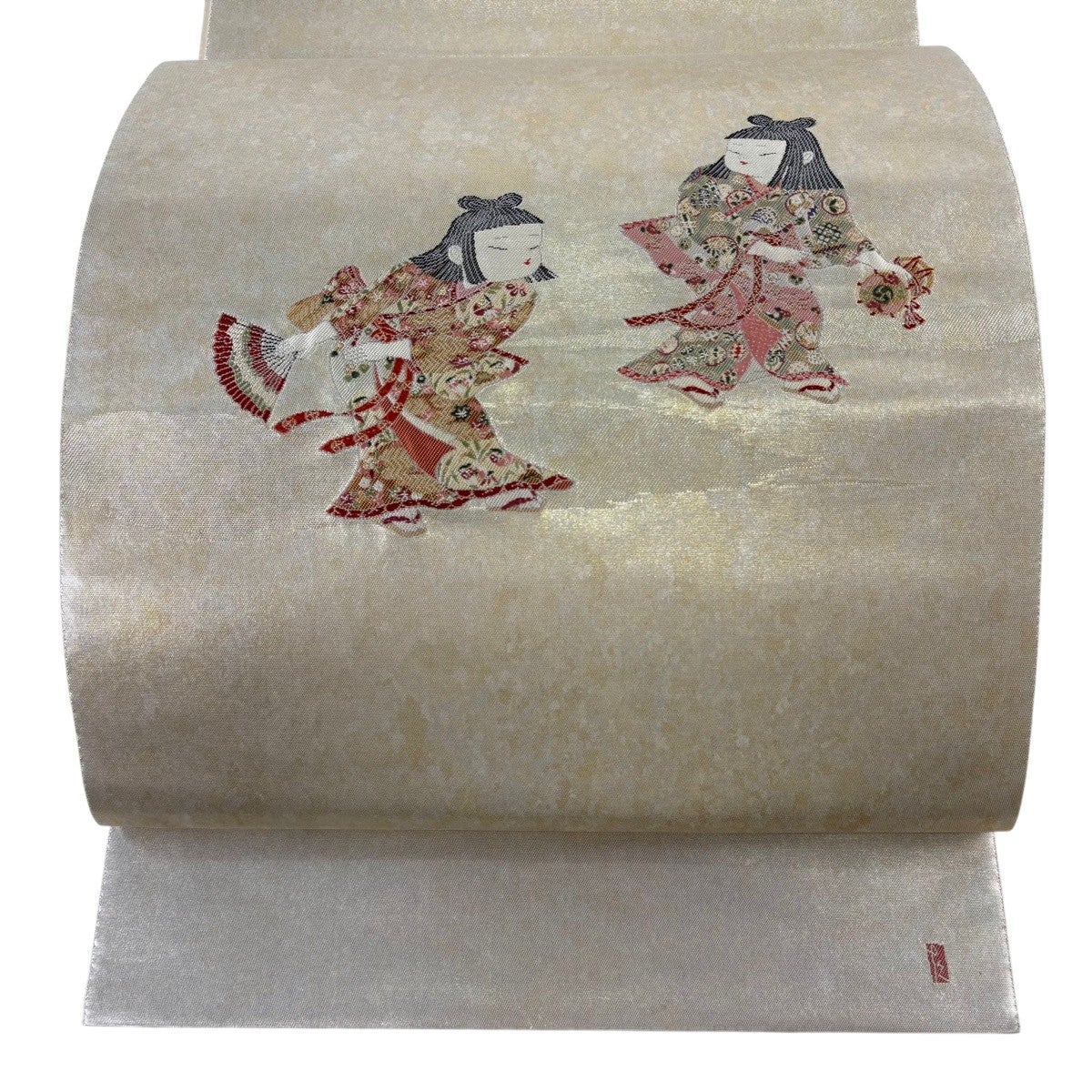 美品】 袋帯 逸品 長嶋成織物 落款あり 隆達小歌 瀞金錦 由水十久監修