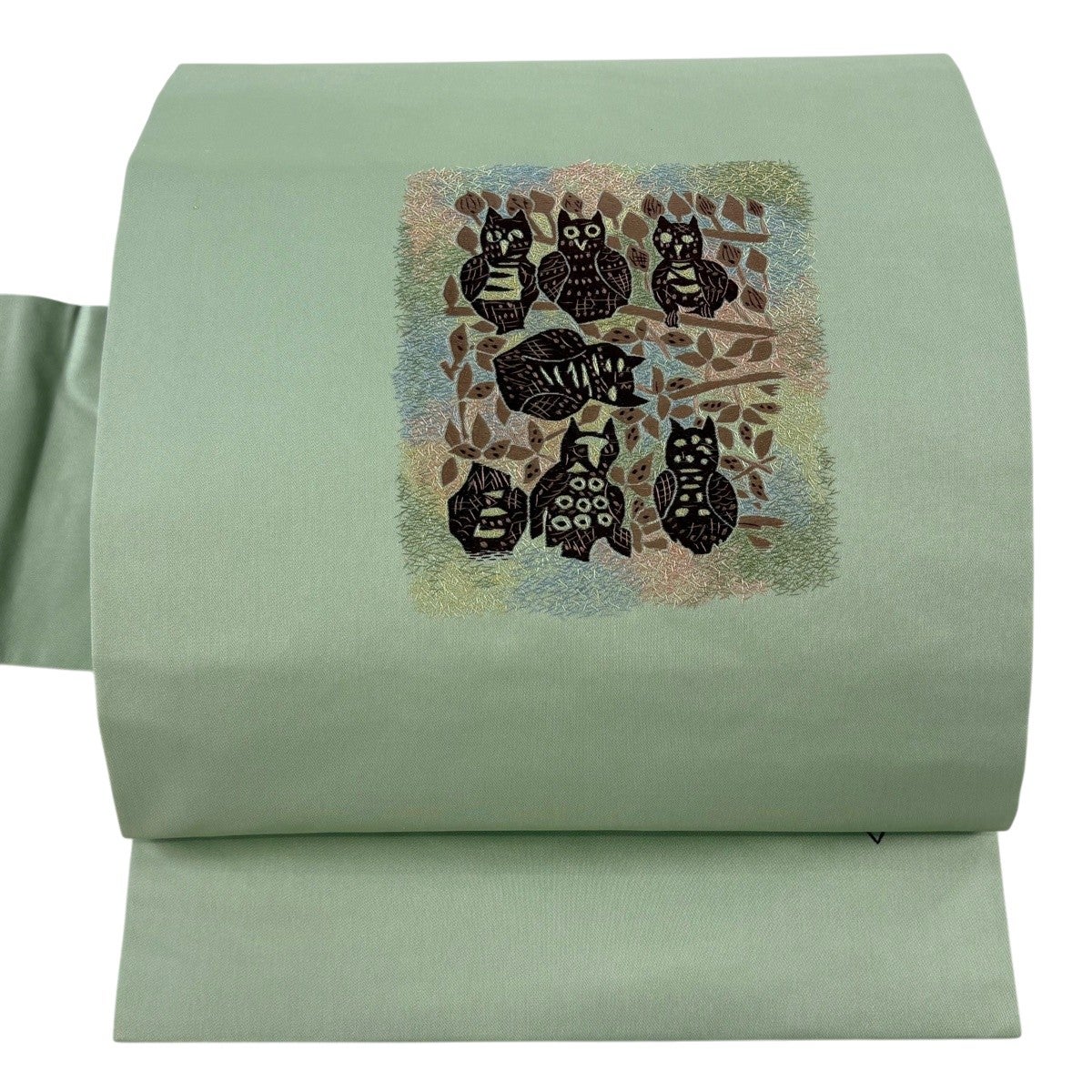 専用帯7040 7068 二本セット●高級正絹 信州紬 無地 松葉仕立て名古屋帯 美品 名古屋帯 秀品 八寸名古屋帯 松葉仕立て 抽象柄 灰白 正絹 SO-509 着物・浴衣