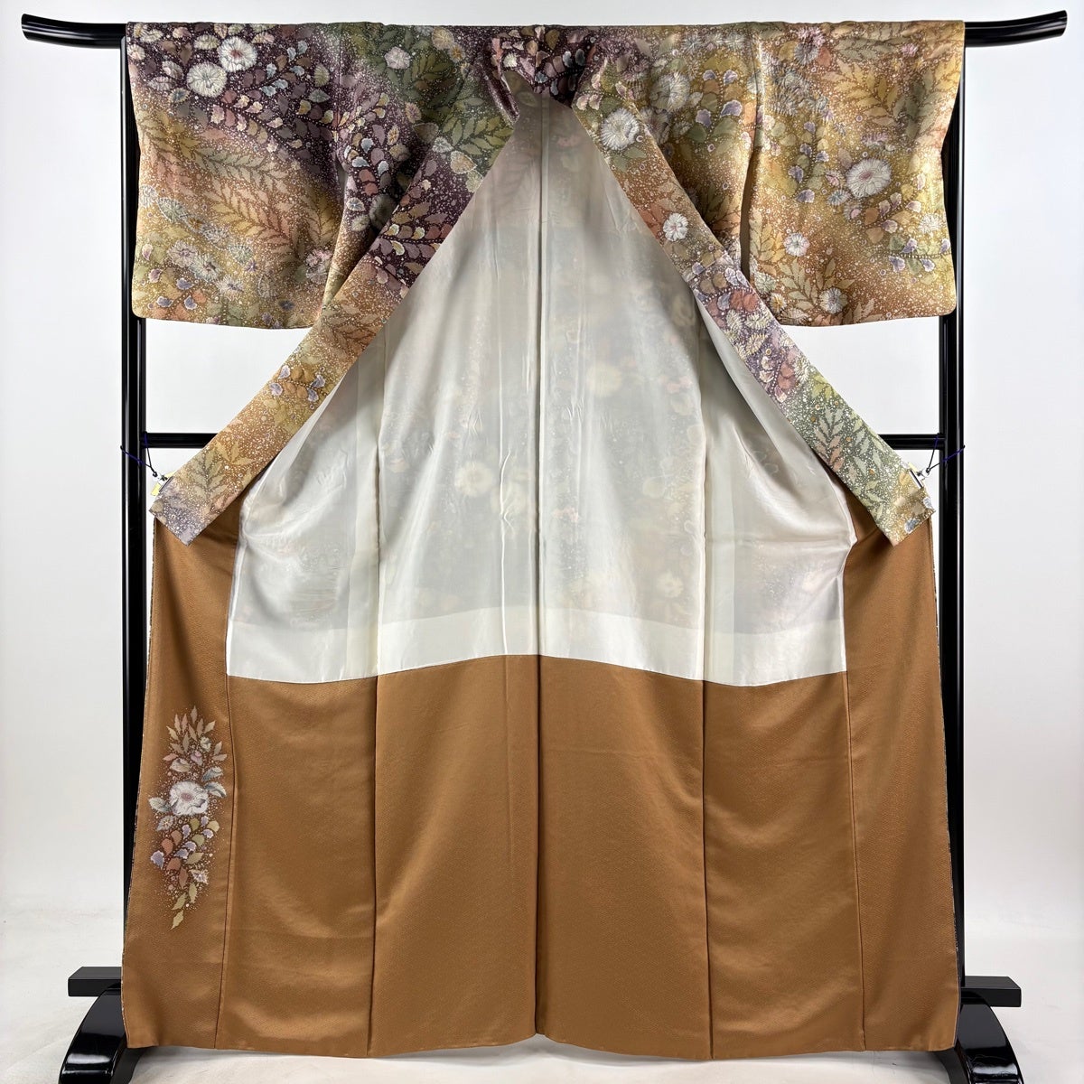 訪問着 身丈167cm 裄丈65.5cm M 袷 翠山工房 落款 辻が花 霞