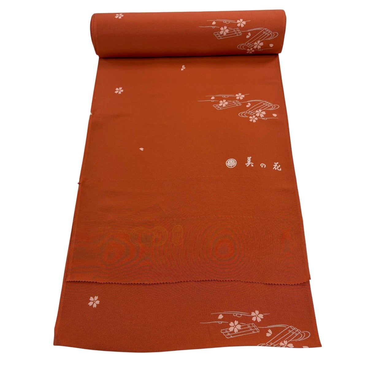 反物 名品 小紋 草花 霞 縮緬 紅型 紺色 正絹｜中古・古着・リサイクル